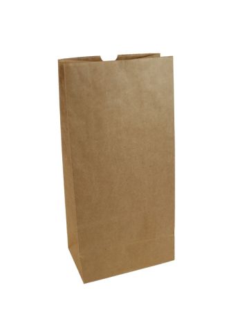 #16 Brown Recycled Paper SOS Bags, 7-11/16" x 4-3/8" x 16-1/16"