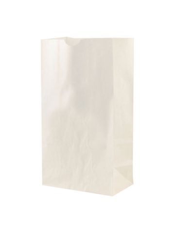 #6 White Paper SOS Bags, 6" x 3-5/8" x 11-1/16"