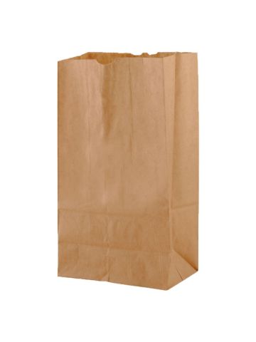 #6 Brown Recycled Paper SOS Bags, 6" x 3-5/8" x 11-1/16"