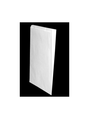 White Paper Merchandise Bags, 12" x 2-3/4" x 18"