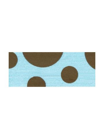 Aqua/Brown, Dots Curling Ribbon