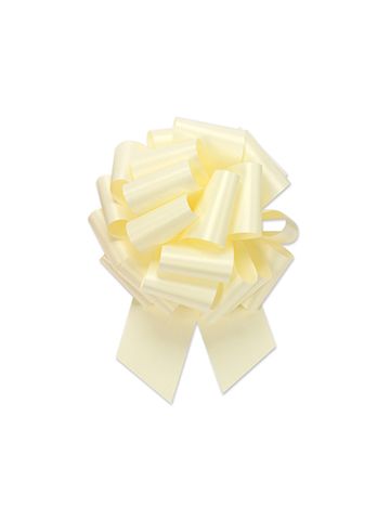 Eggshell, Flora Satin Perfect Bows