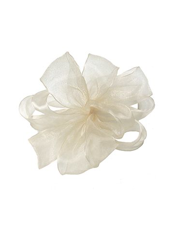 Cream, Simply Sheer Asiana Fabric Ribbon