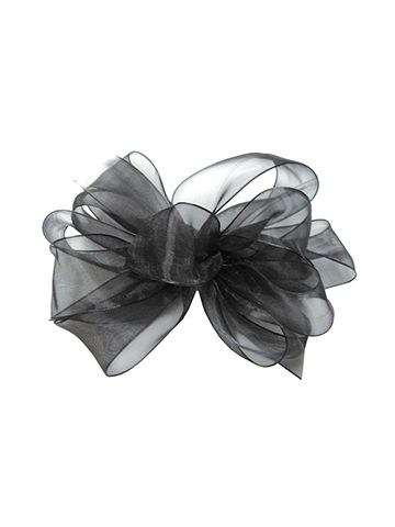 Black, Simply Sheer Asiana Fabric Ribbon