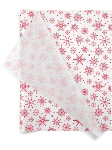 Spiraling Snowflakes Tissue Paper