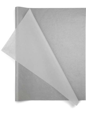 Silver, Patterns Tissue Paper