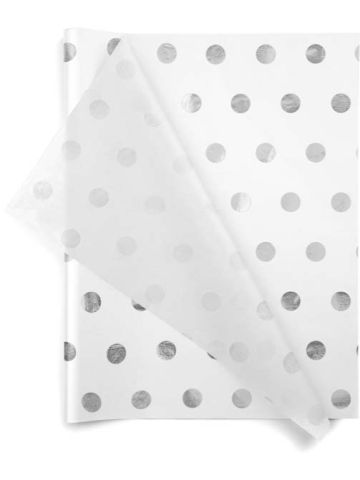 Hot Spots Silver Tissue Paper