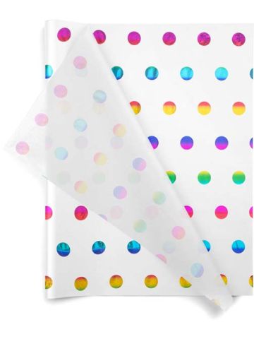 Rainbow Hot Spots Tissue Paper