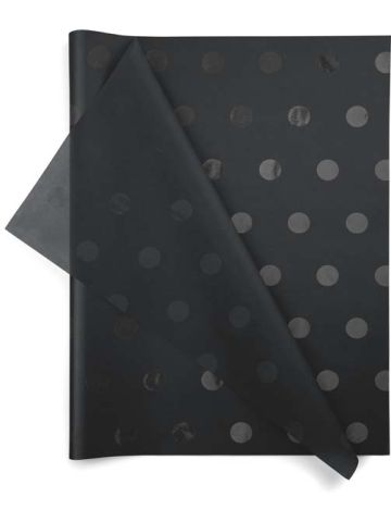 Black on Black Hotspots Tissue Paper