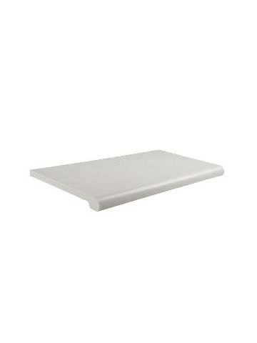 Bull Nose Shelving in Solid Colors, White, 13" x 24"