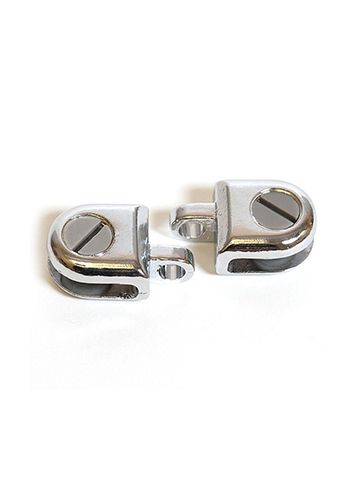 Glass Connector, Hasp, Chrome