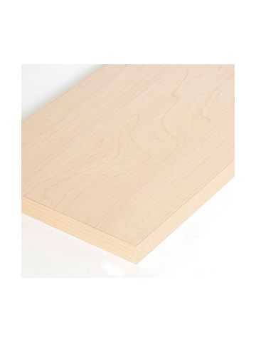 Melamine Shelving, Maple, 12" x 24" 