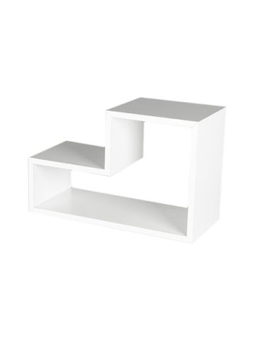 White, "L" Shaped Wood Riser