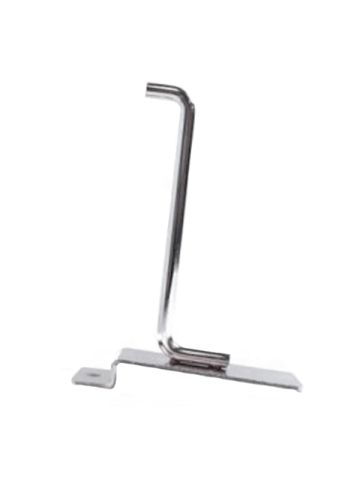 4" Chrome, Heavy duty slatwall hook with 90 deg. Tip