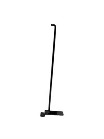 12" Black, Heavy duty slatwall hook with 90 deg. Tip