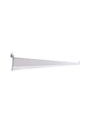 14" Chrome, Standard Bracket for Slatwall or Slatgrid