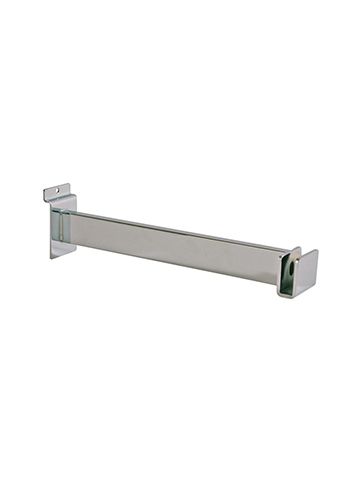 12" Merchandising bar brackets for Slatwall or Slatgrid