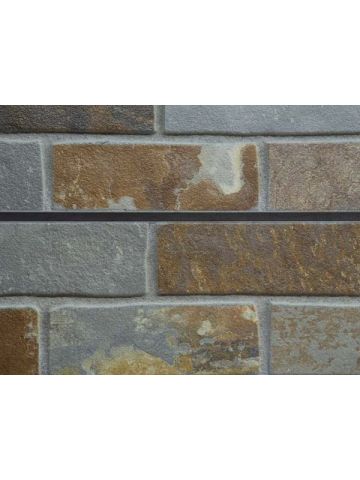 3D Textured Slatwall, Brick - Slate mixed