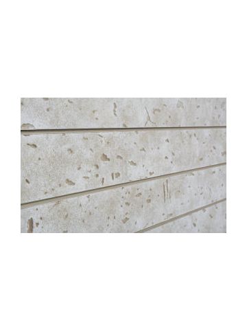 3D Cement Textured Slatwall, Bleached