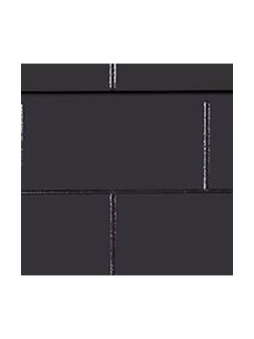 3D Textured Slatwall, Subway Tile Black