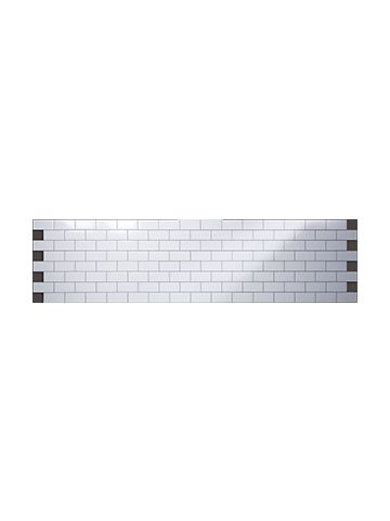 3D Wall Panels, Subway Tile White