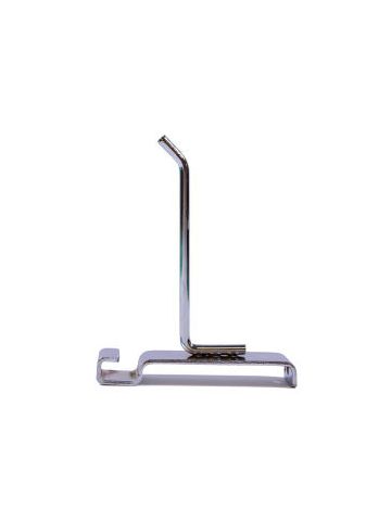 4" Chrome, Gridwall Regular Duty Hook, 45 deg.tip