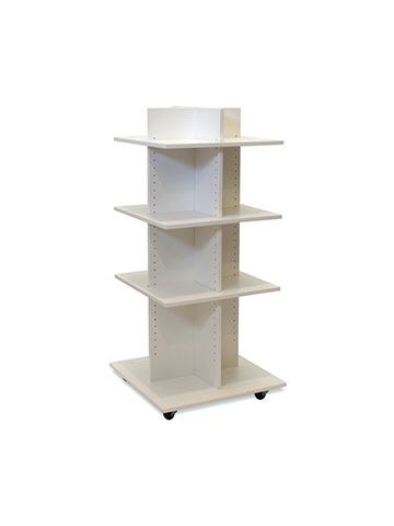 Shelf Tower, Knock-Down White, 54"x 24" x 24"