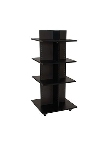 Shelf Tower, Knock-Down Black, 54"x 24" x 24"