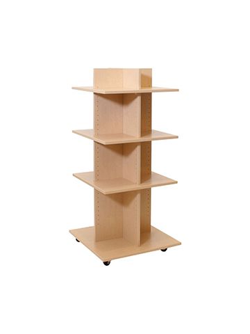 Shelf Tower, Knock-Down Maple, 54"x 24" x 24"