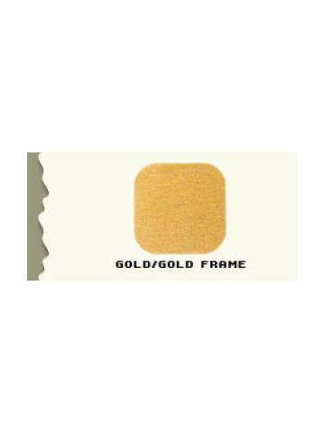 60", Brushed Gold/Gold Frame, Cash Wrap Cabinet 