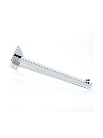 12" Square Tube Straight Arm Bracket, Wallmount