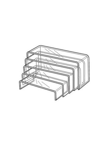 Acrylic Riser Set, 9" - 13",  2" - 6",  4-1/2"