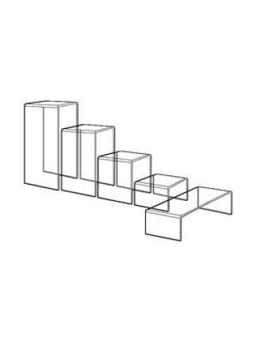 1/4" Acrylic Risers, Set of 5