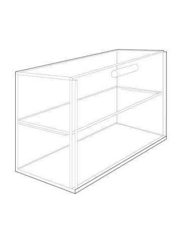 Horizontal Locking Acrylic Countertop Showcases, 16" x 12" x 7"