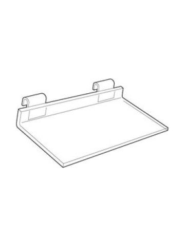 1/4" Acrylic Gridwall Shelves, 12" x 6"