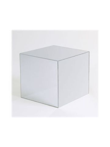 8" Mirrored Acrylic 5 Sided Cube