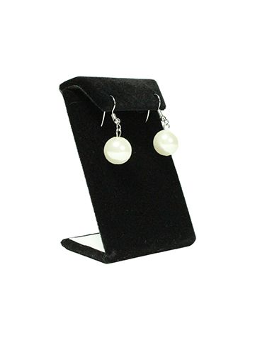 Black, Clip On Earring Slant Display