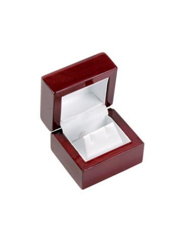 Rosewood Veneer Hinged Jewelry Boxes, for Earring