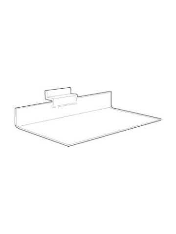 1/8" Acrylic Gridwall Shelves, 9" x 4"