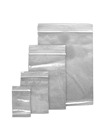 Clear Zipper Reclosable Poly Bags, 3" x 5"