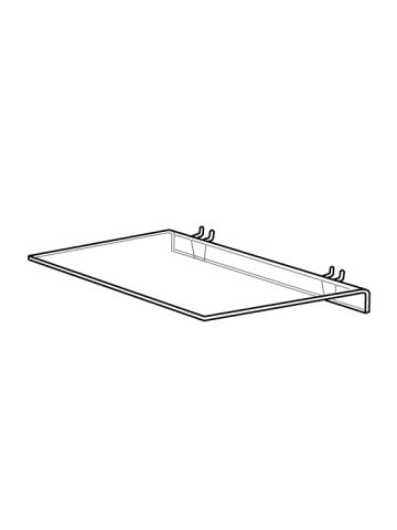 1/8" Acrylic Pegboard Shelves, 9" x 4"