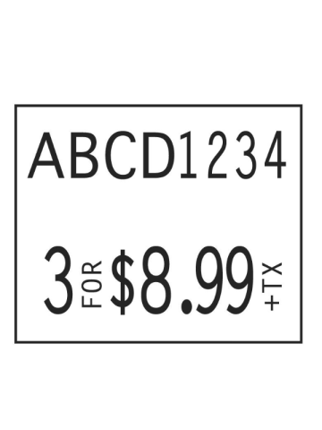 Monarch 1136 Labels, Outdoor Synthetic Label