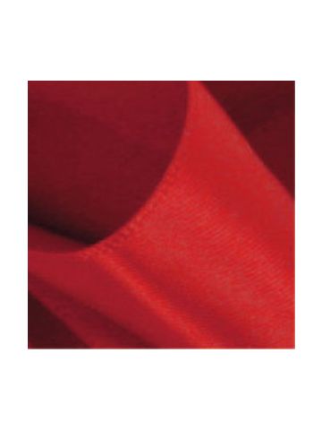 Red, Single Faced Satin Ribbon