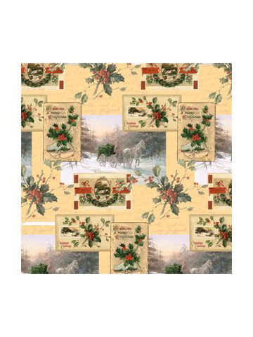 Christmas Western Gift Wrap, Christmas Wishes