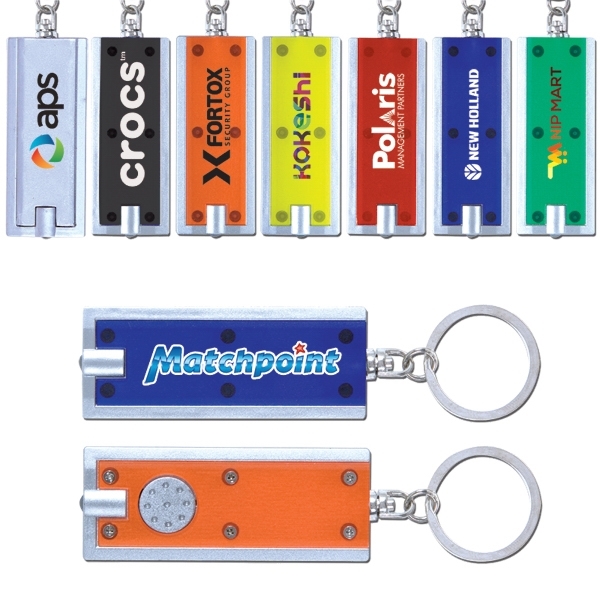 keychains with flat LED Flashlight